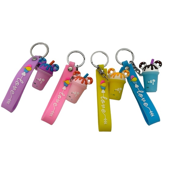 Cute Mickey Ear Shaped Ice Cream Key Chain 4 colors - Picture 5 of 16